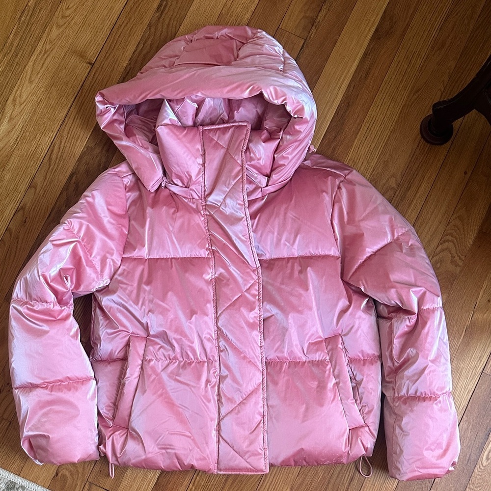 Women’s GAP crop pink Puffer Jacket